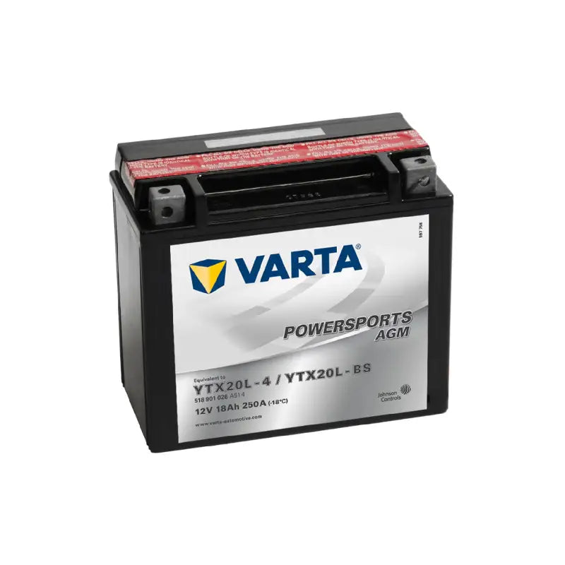 VARTA YTX20-4 AGM 12V 18Ah 250A BATTERIE MOTO